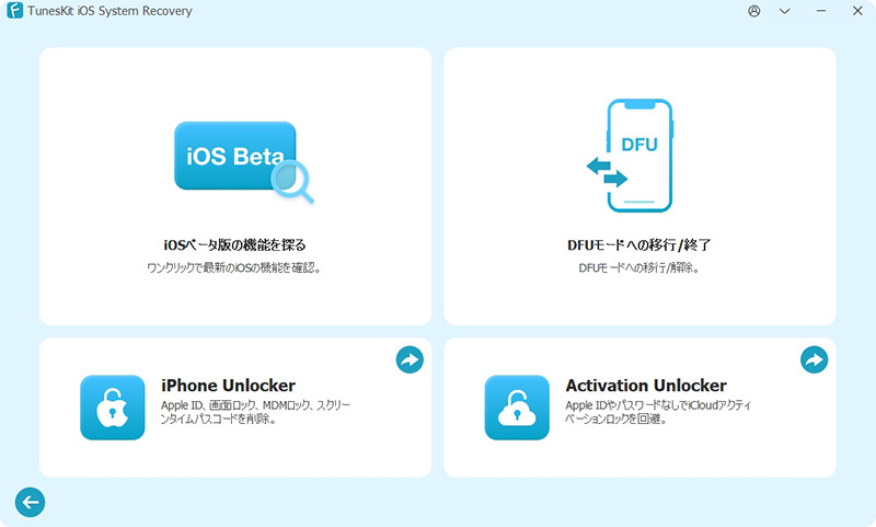 「iOSベータ機能を探る」を選択