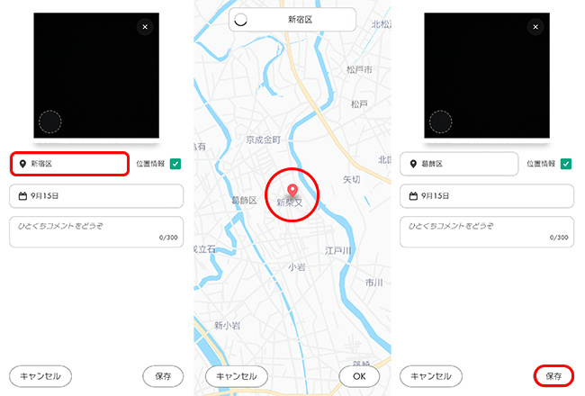 ピクミンでブルームの写真を位置変更する